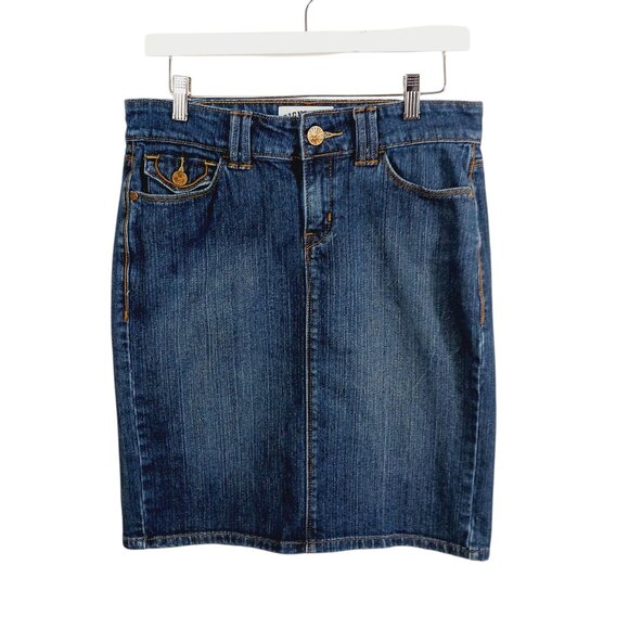 Levi's Dresses & Skirts - Levi's Signature Denim Skirt Misses Size 4 Zip, Western, Coastal Cowgirl Country